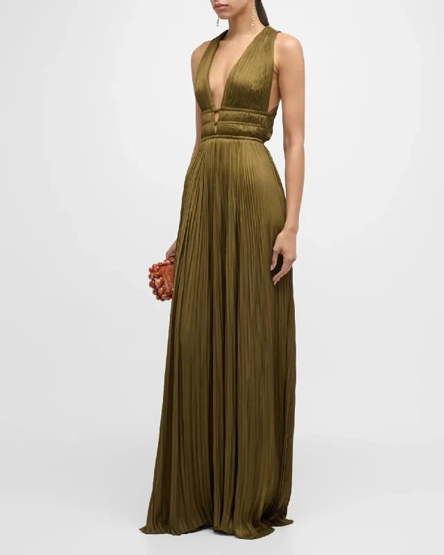 Veda Gown - Olive