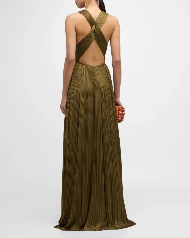 Veda Gown - Olive