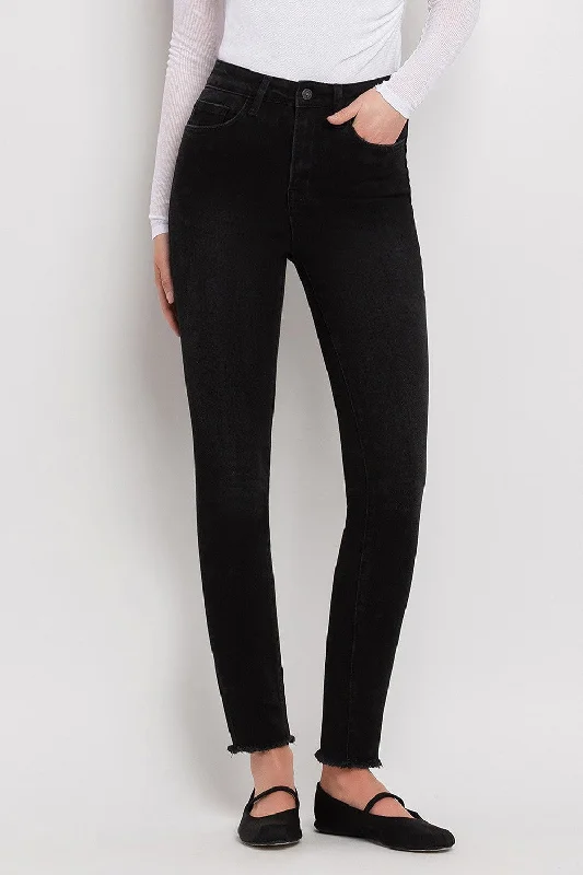 Vervet Black High Rise Ankle Skinny Jean(T5265)