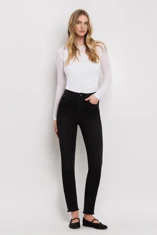 Vervet Black High Rise Ankle Skinny Jean(T5265)