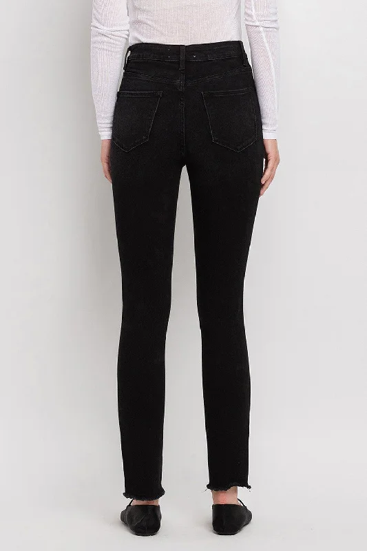 Vervet Black High Rise Ankle Skinny Jean(T5265)