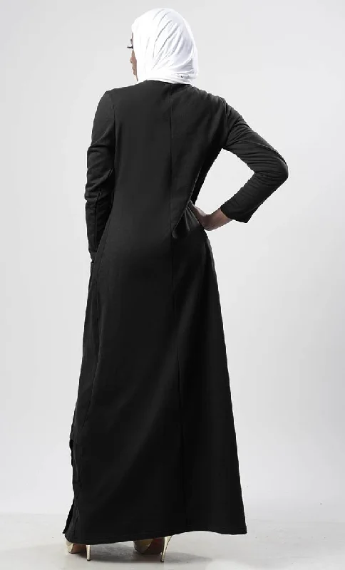 Warm Winter Fleece Abaya