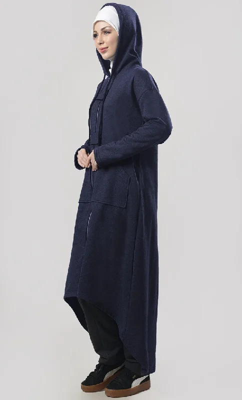 Winter Fleece Modest Length Zipper Jacket