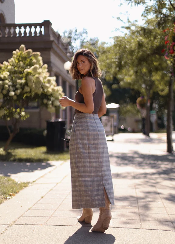 Workweek Plaid Skirt