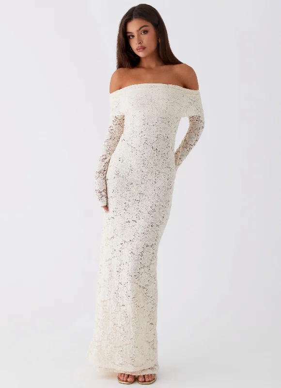 Yours Always Lace Maxi Dress - Ivory