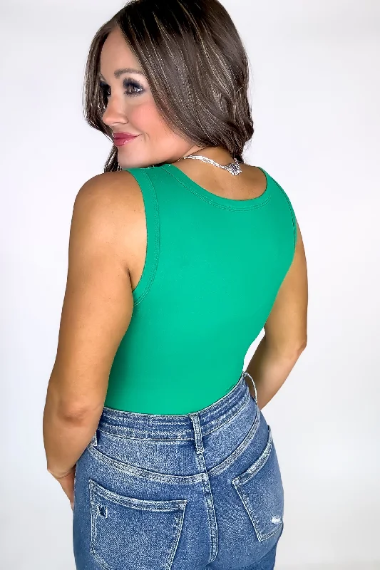 Loving This Moment Kelly Green Bodysuit