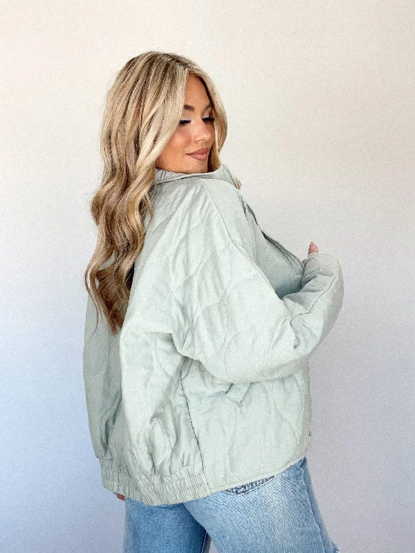 Sage Wanderlust Quilted Jacket