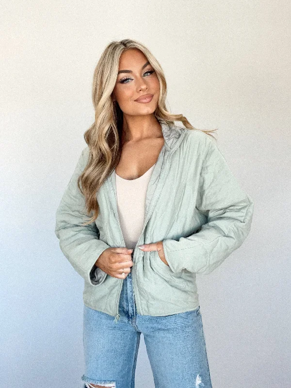 Sage Wanderlust Quilted Jacket