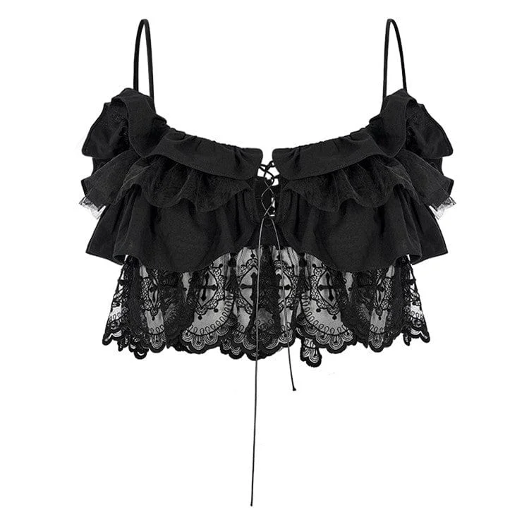 Women's Grunge Multilayer Lace Bustier